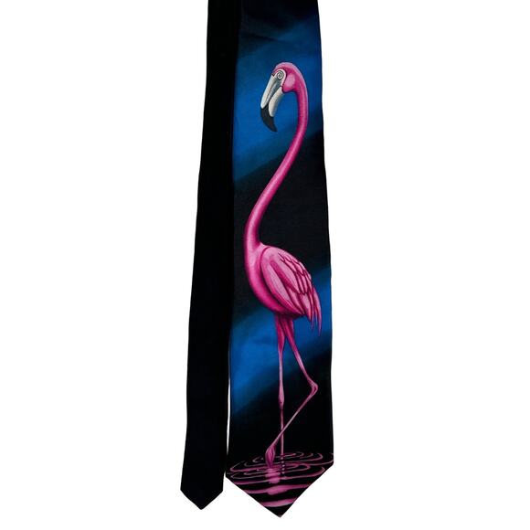 Museum Artifacts Flamingo Tie, New with Tag - Picture 4 of 8